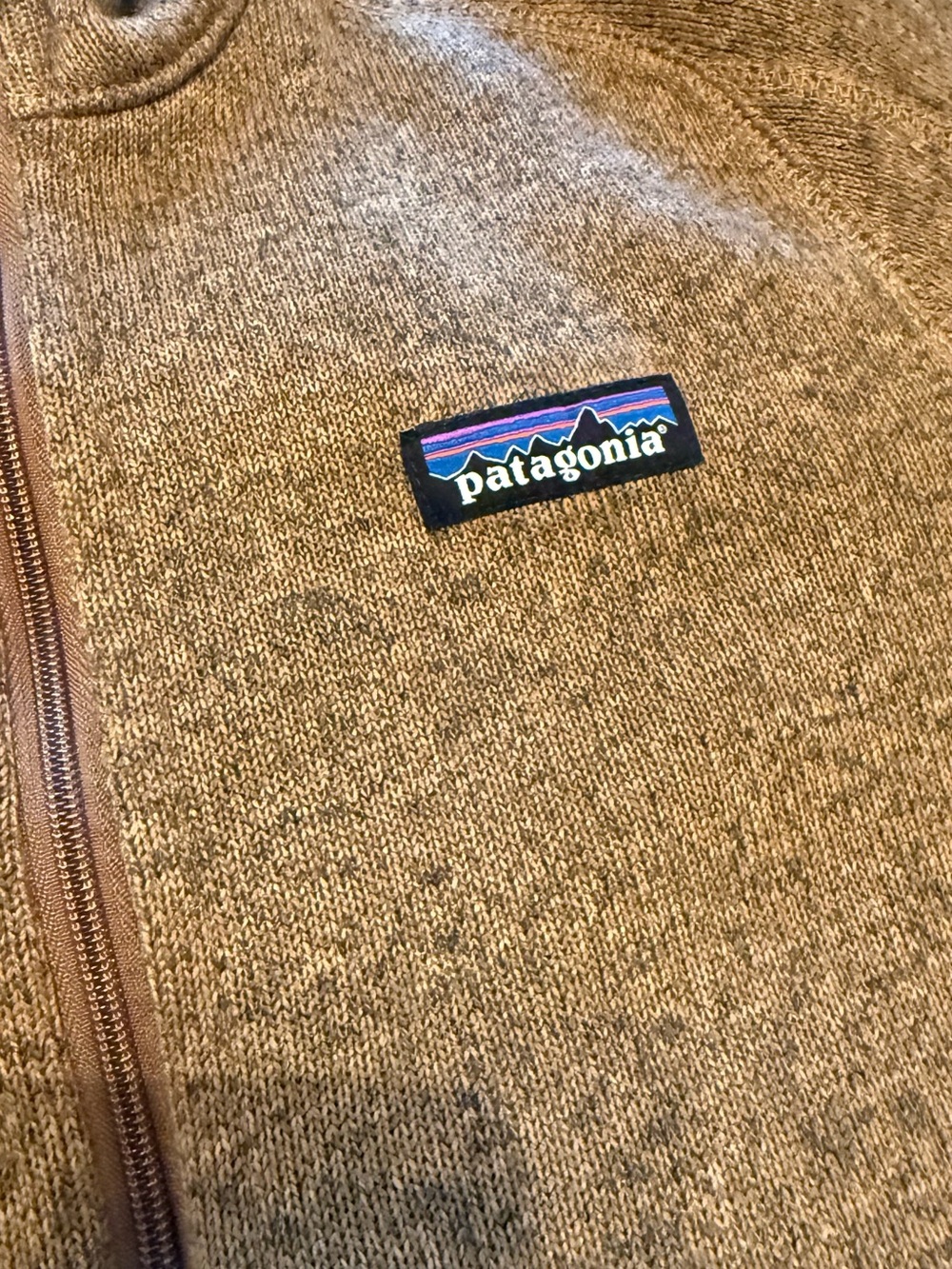 Patagonia | Brown Heather Full-Zip Fleece Jacket | Size = Small - Picture 9 of 9